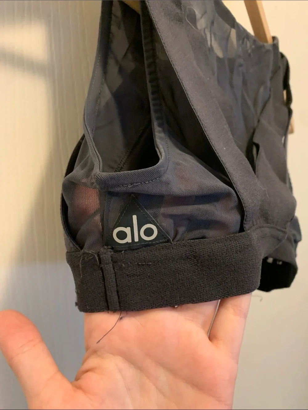 ALO Yoga Black Crisscross Back Sports Bra